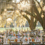 Charming Petal Chandelier for Garden Dining