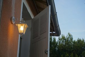 Photo outdoor wall lamp