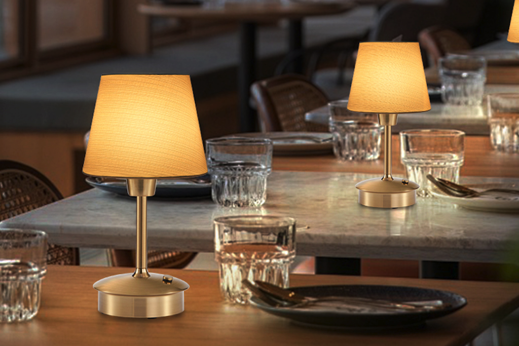 Enhance Outdoor Dining with Rechargeable Cordless Table Lamp