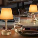 Enhance Outdoor Dining with Rechargeable Cordless Table Lamp