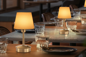 Enhance Outdoor Dining with Rechargeable Cordless Table Lamp