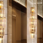 Elegant Crystal Wall Lamp for Hallway Luxe