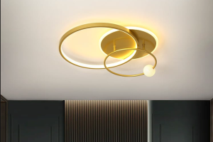 Modern Geometric Ring LED Ceiling Light