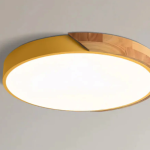 Efficient Solid Walnut LED Office Lighting