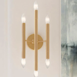 Timeless Elegance: Brushed Gold Mid-Century Modern Wall Sconces