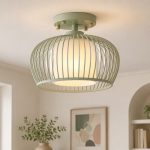 Danish Pastel Cage Shade Semi Flush Light: A Stylish Lighting Solution